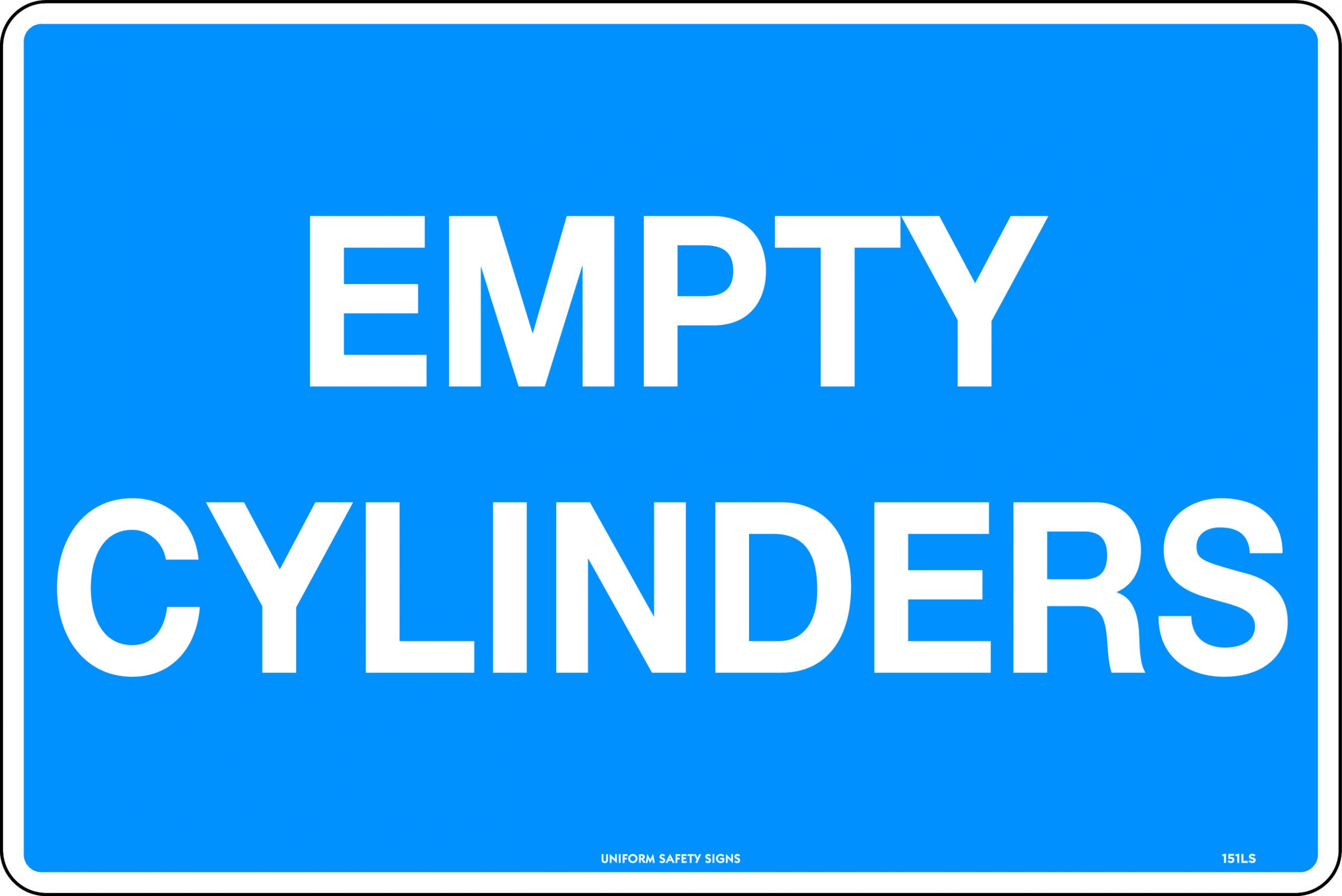 SIGN - EMPTY CYLINDERS 664G-MM ( 450X300) 