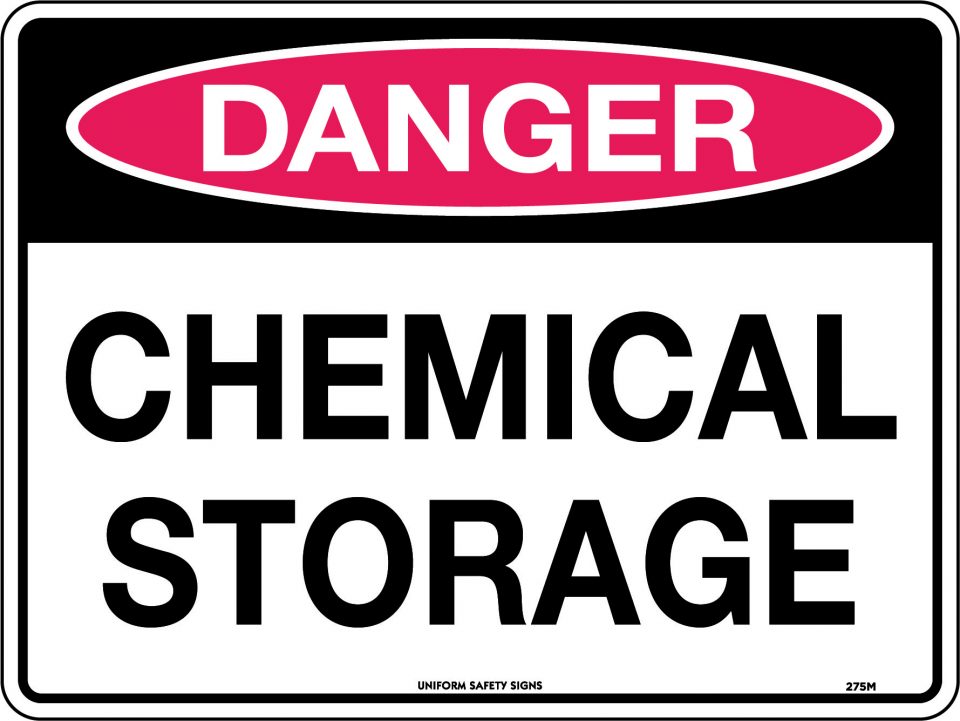 Danger Chemical Storage Danger Signs USS