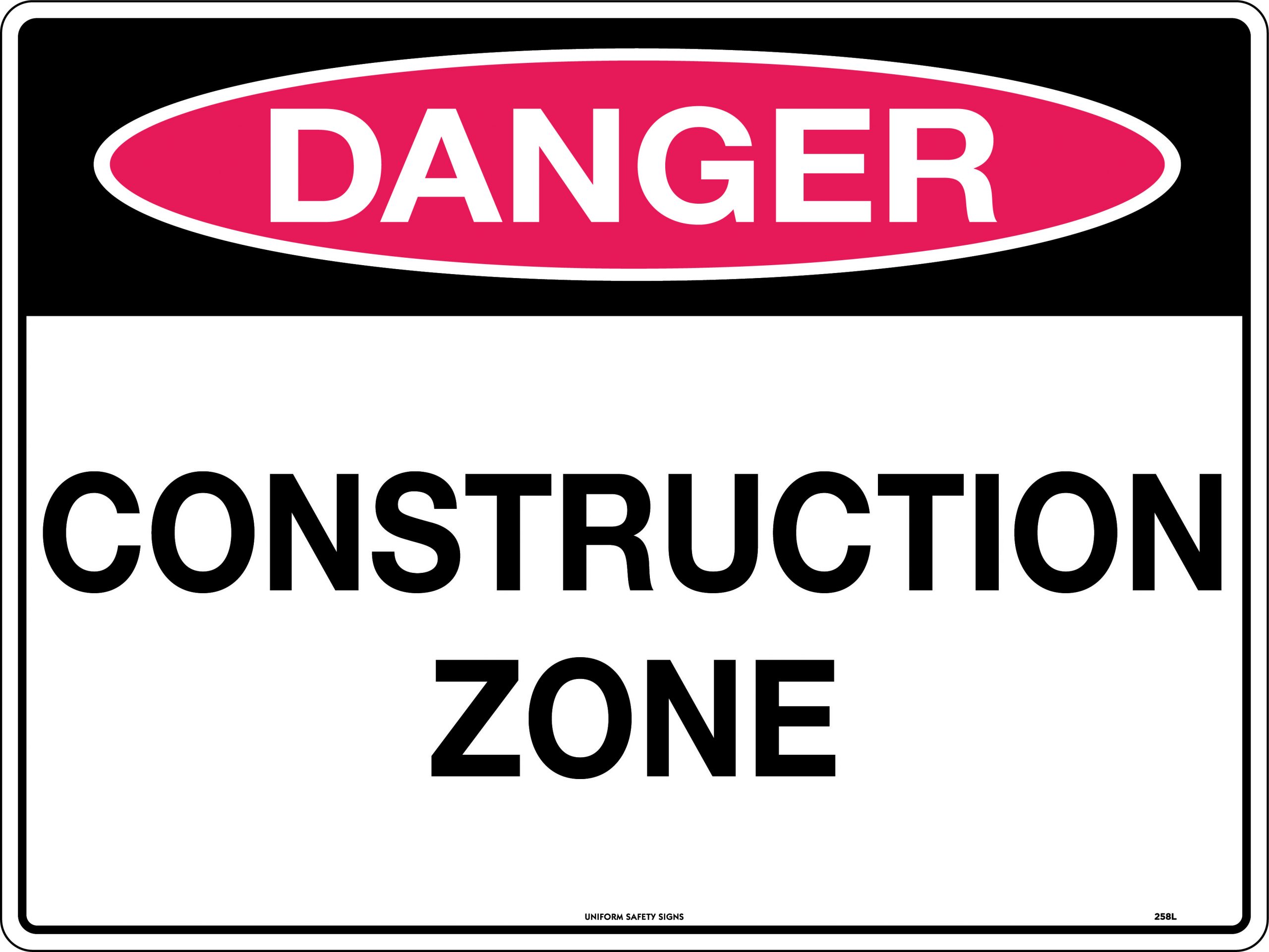 Danger Construction Zone | Danger Signs | USS