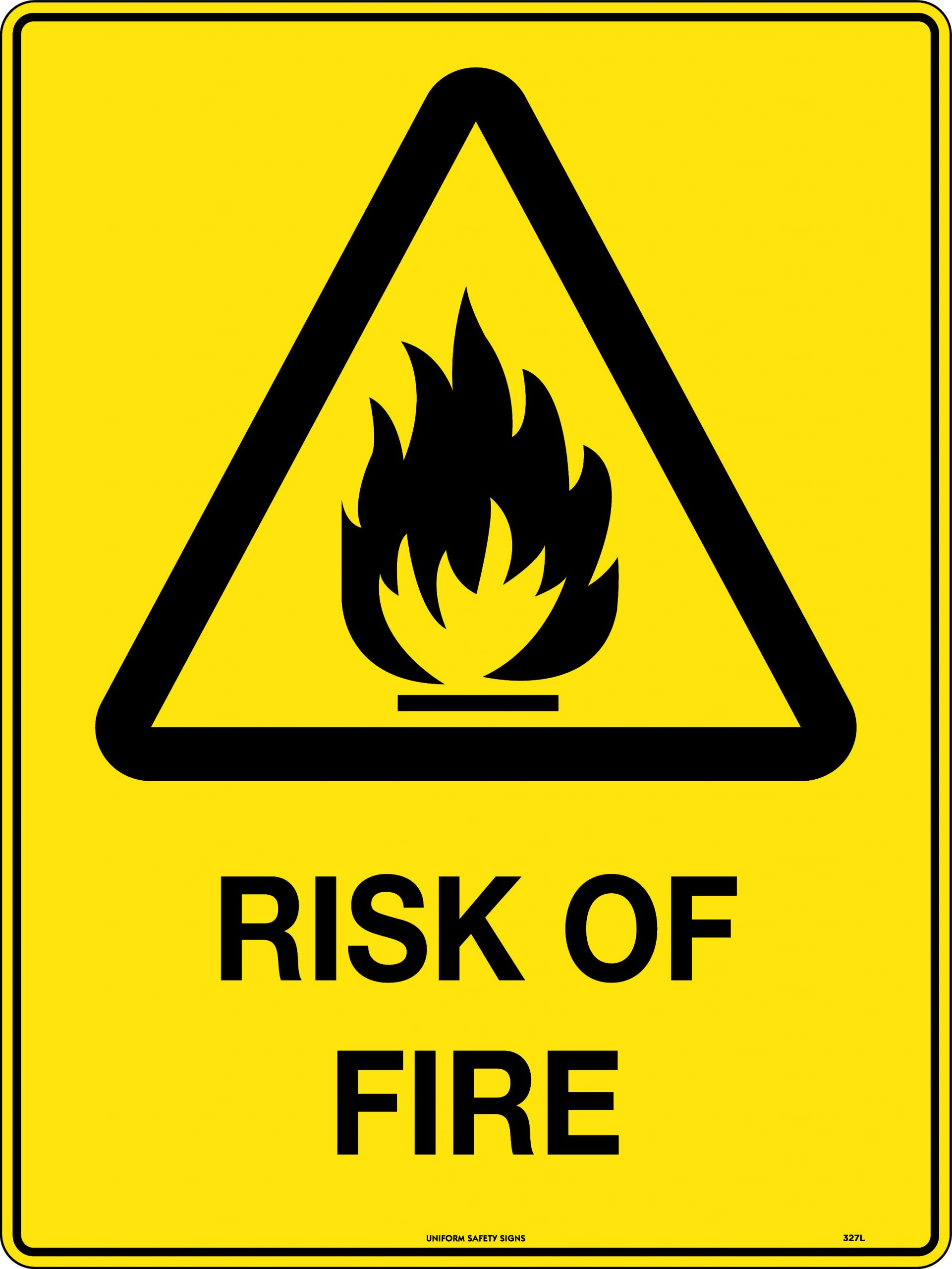 Caution Risk of Fire | Caution Signs | USS