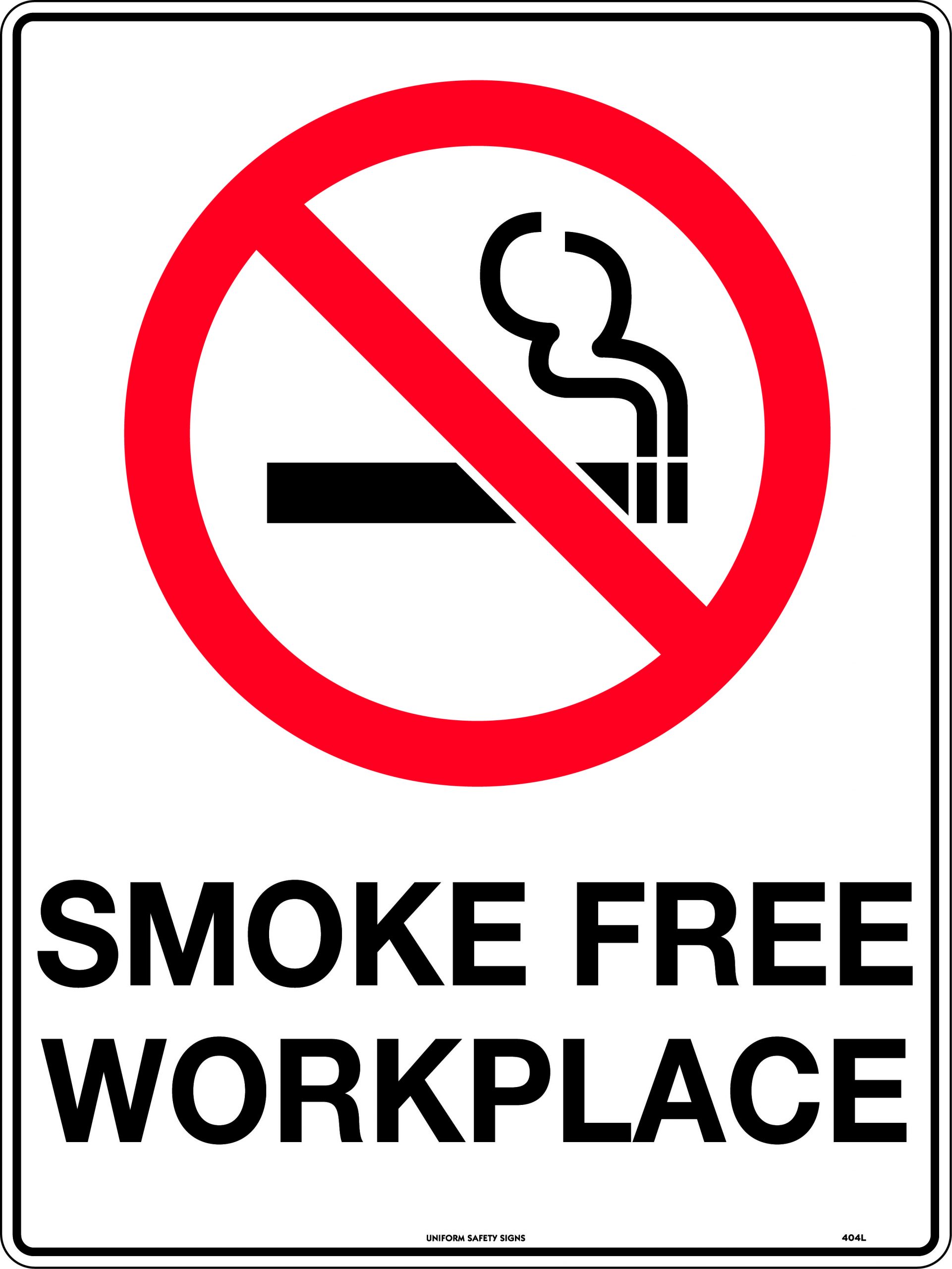 Smoke Free Workplace | Uniform Safety Signs