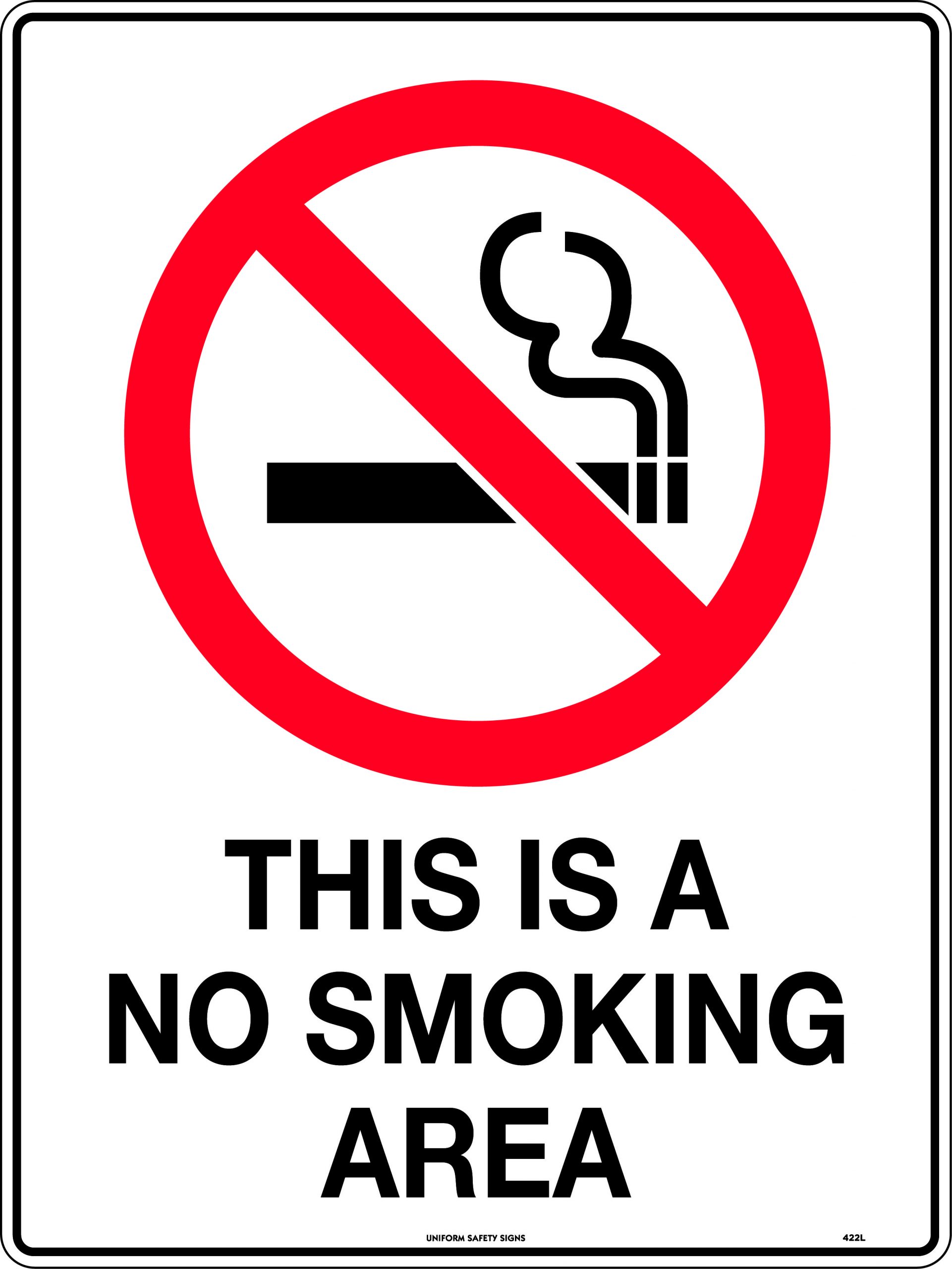 Printable No Smoking Signage