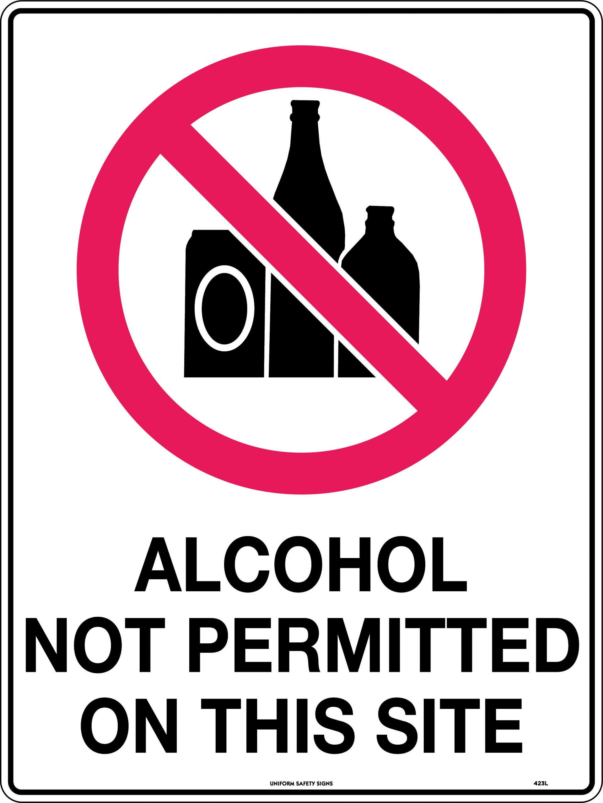 Printable No Alcohol Signs