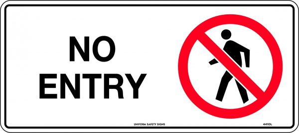 No Entry Sign Australia Prohibition Safety Signage