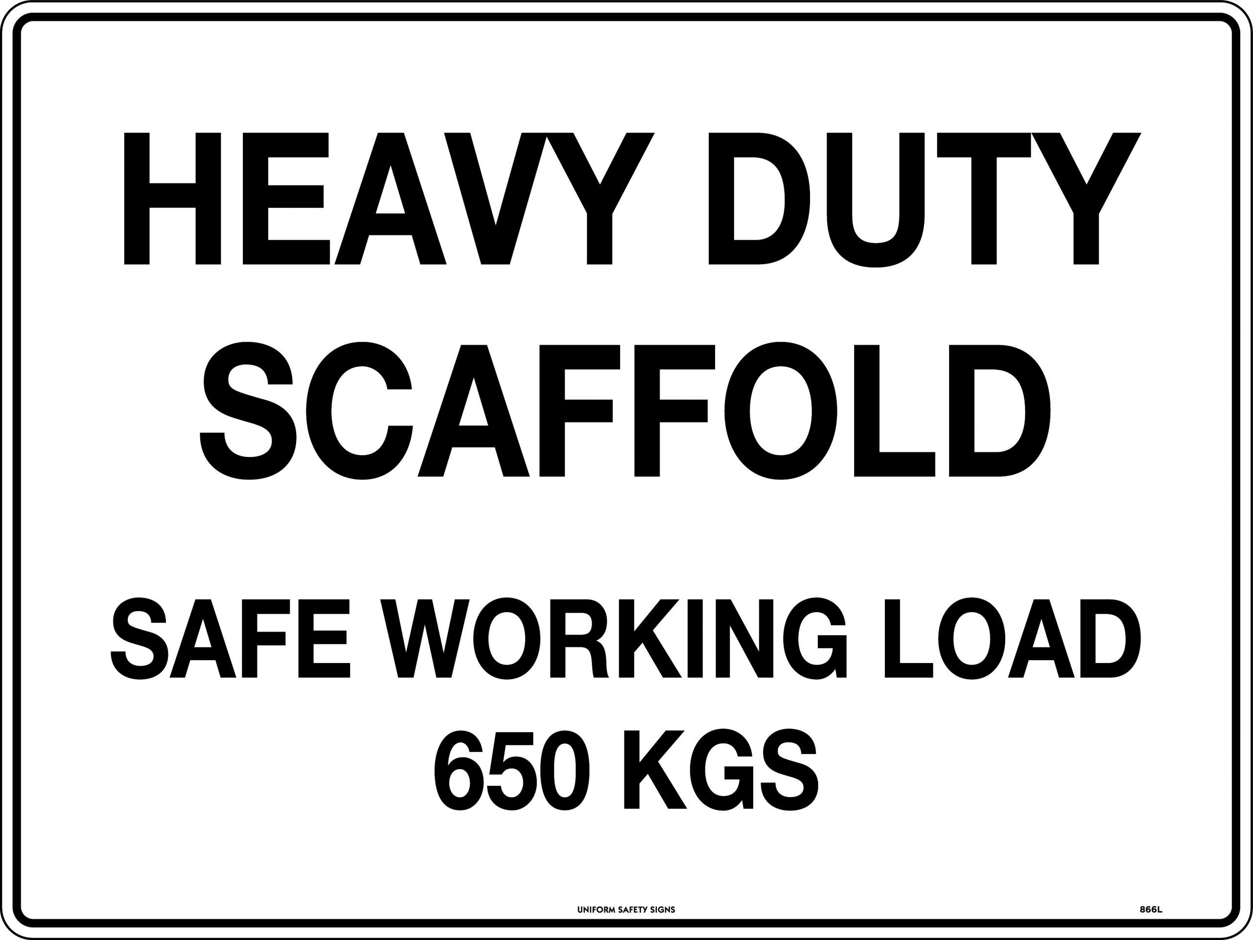 UNIFORM SAFETY 600X450MM POLY HEAVY DUTY SCAFFOLD SAFE WORKING LOAD 65