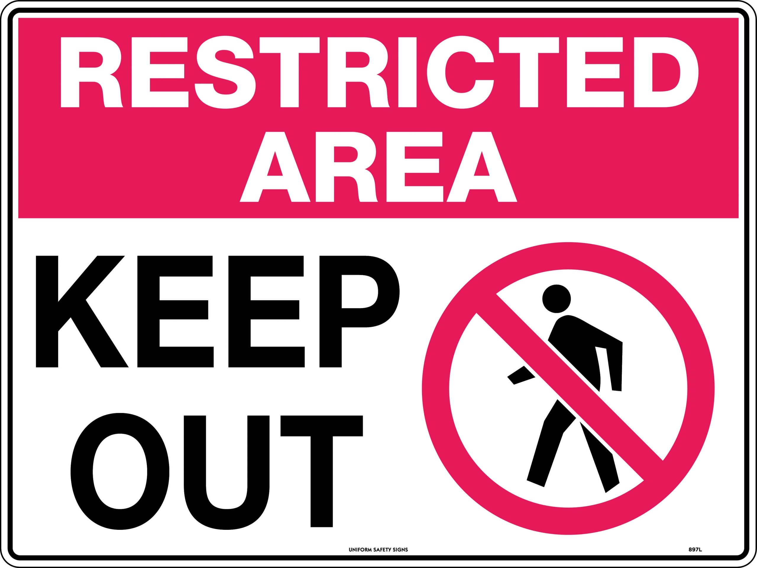 Restricted Area Sign Board