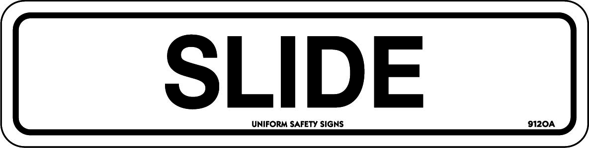 UNIFORM SAFETY 200X50MM SELF ADH 4/PKT SLIDE 