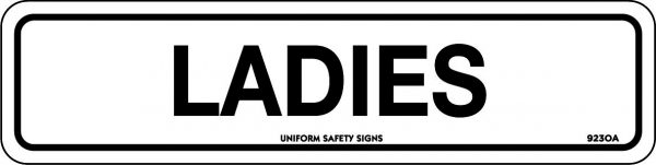 Ladies General Safety Signage