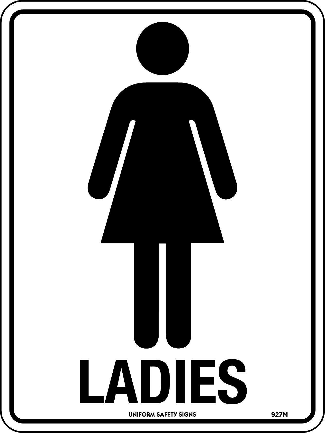 SIGN 450 X 300MM POLY LADIES  