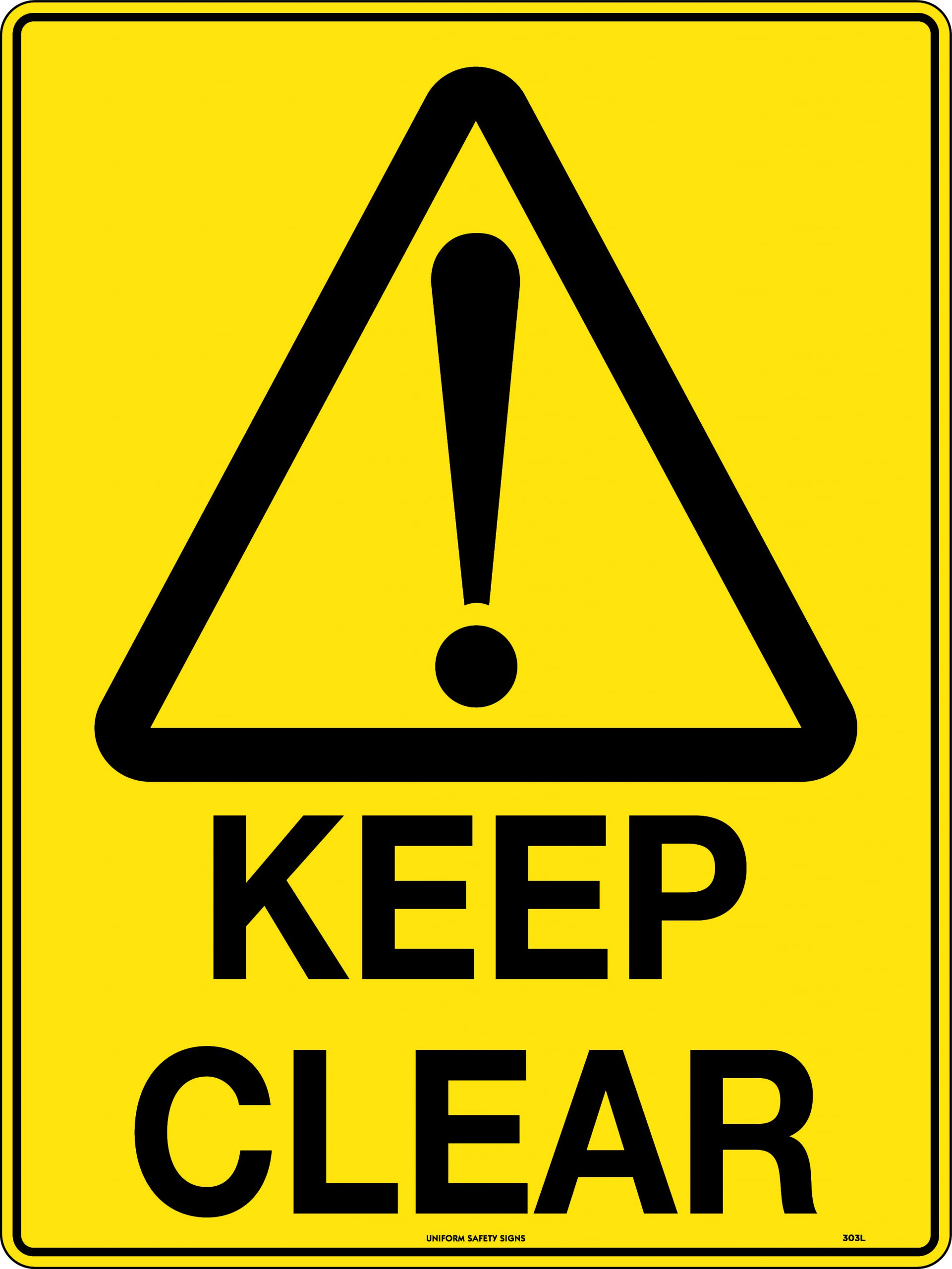 Keep Clear | Caution Signs | USS