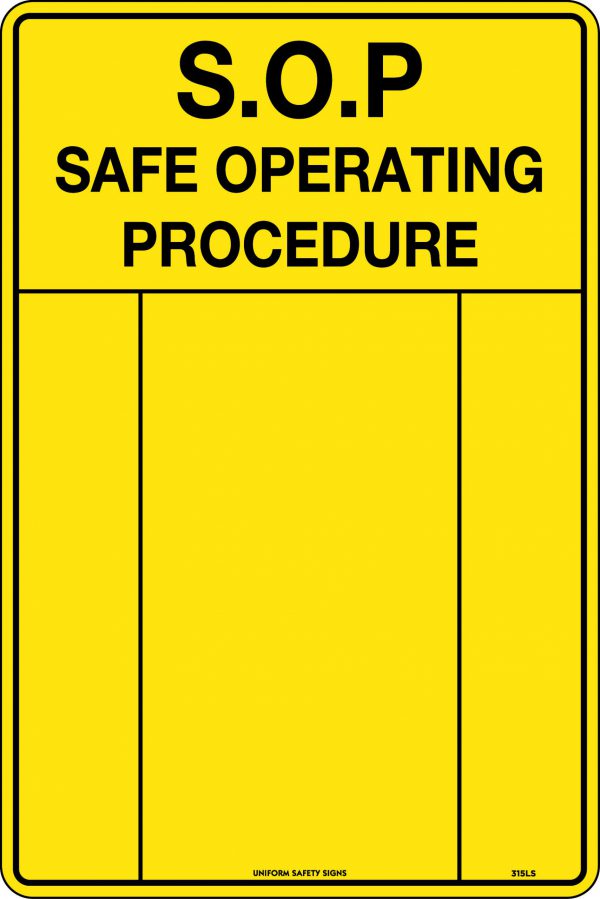 SOP Warning Sign