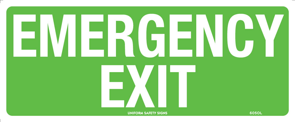 SIGN - ADHES - EMERGENCY EXIT ALARM EXIT - LUMI ( 200 X 450MM)