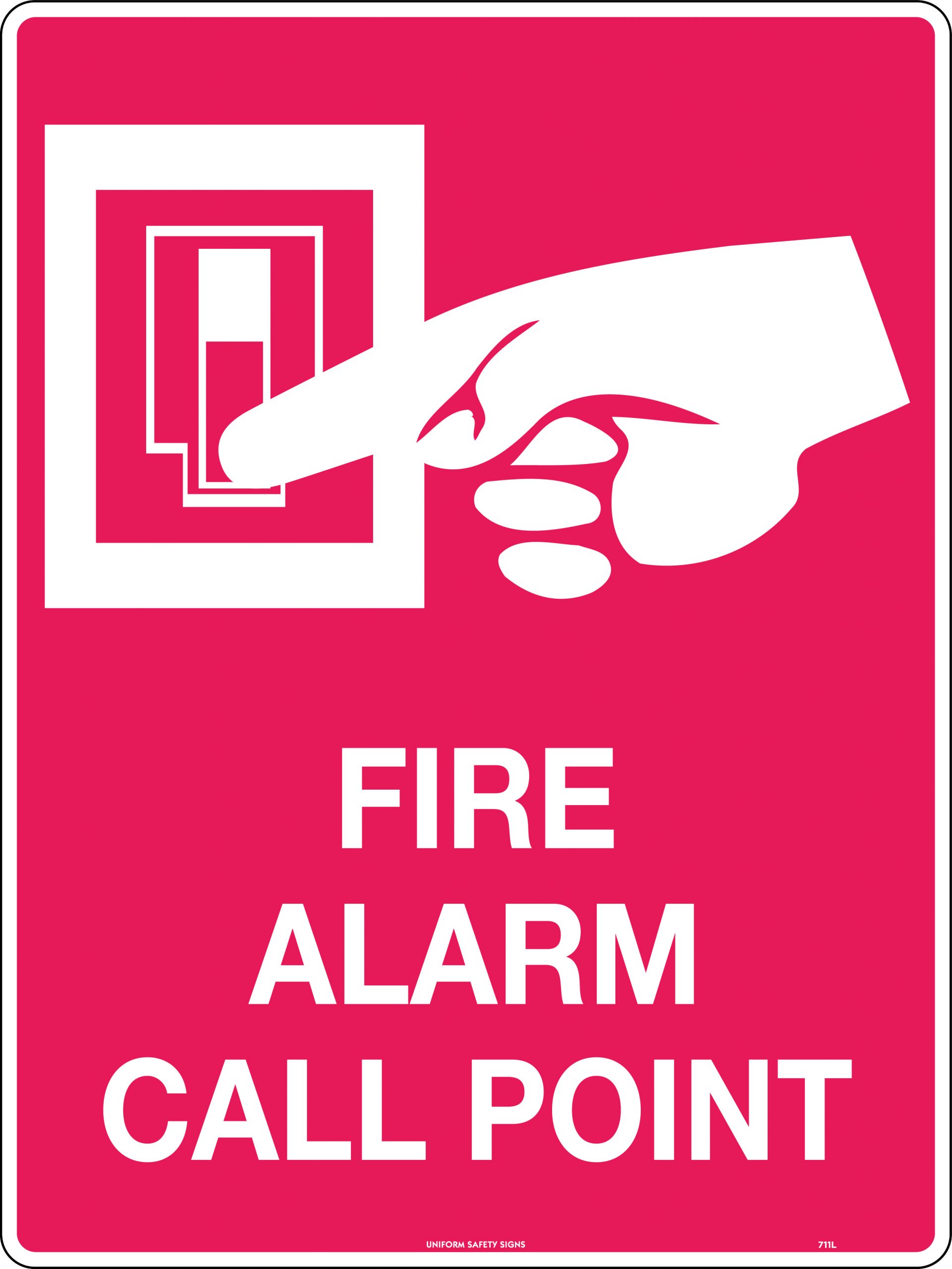 Fire Alarm Call Point Fire Signs USS