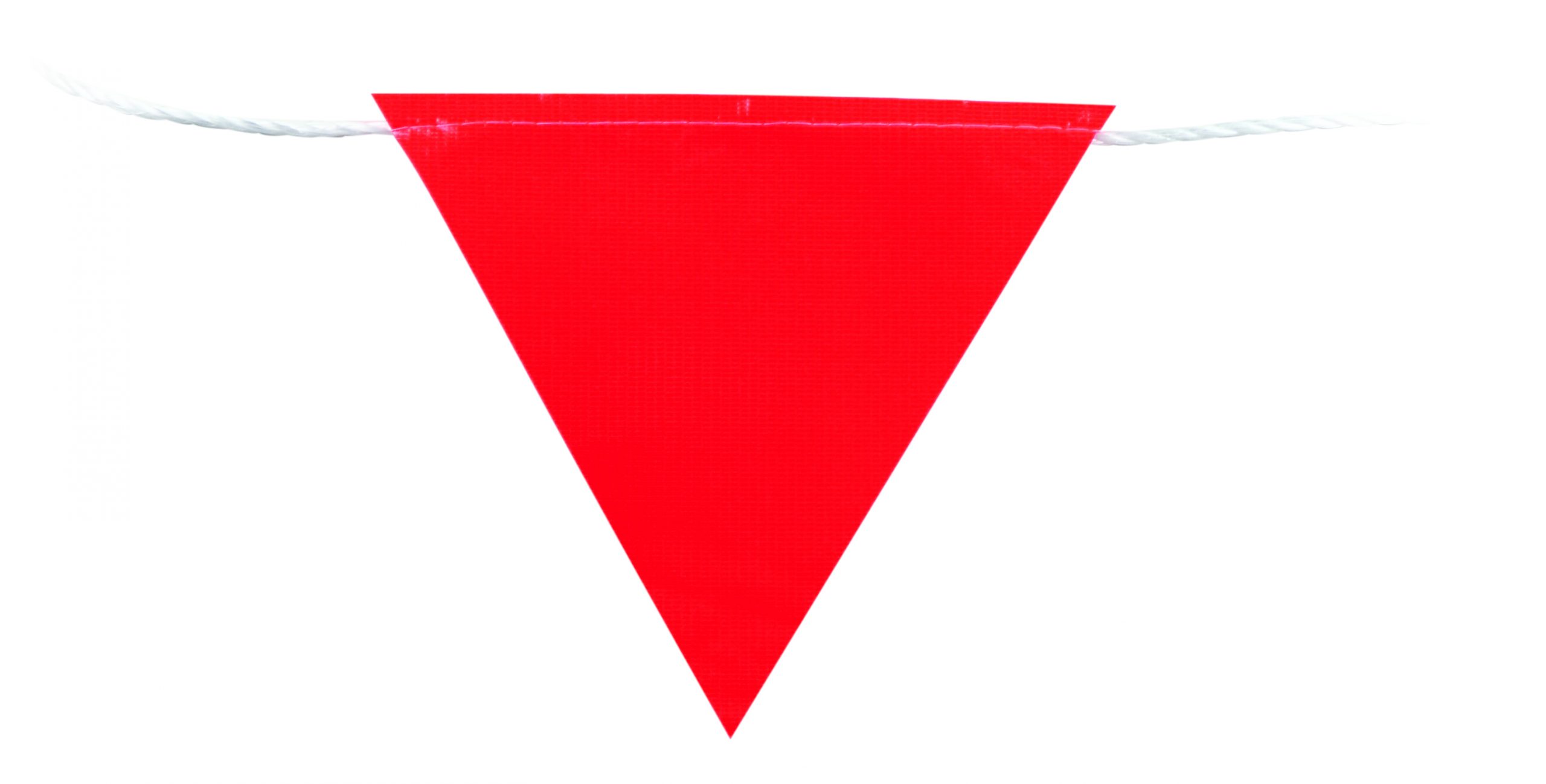 UNIFORM SAFETY RED BUNTING FLAGS30MTR ROLL 