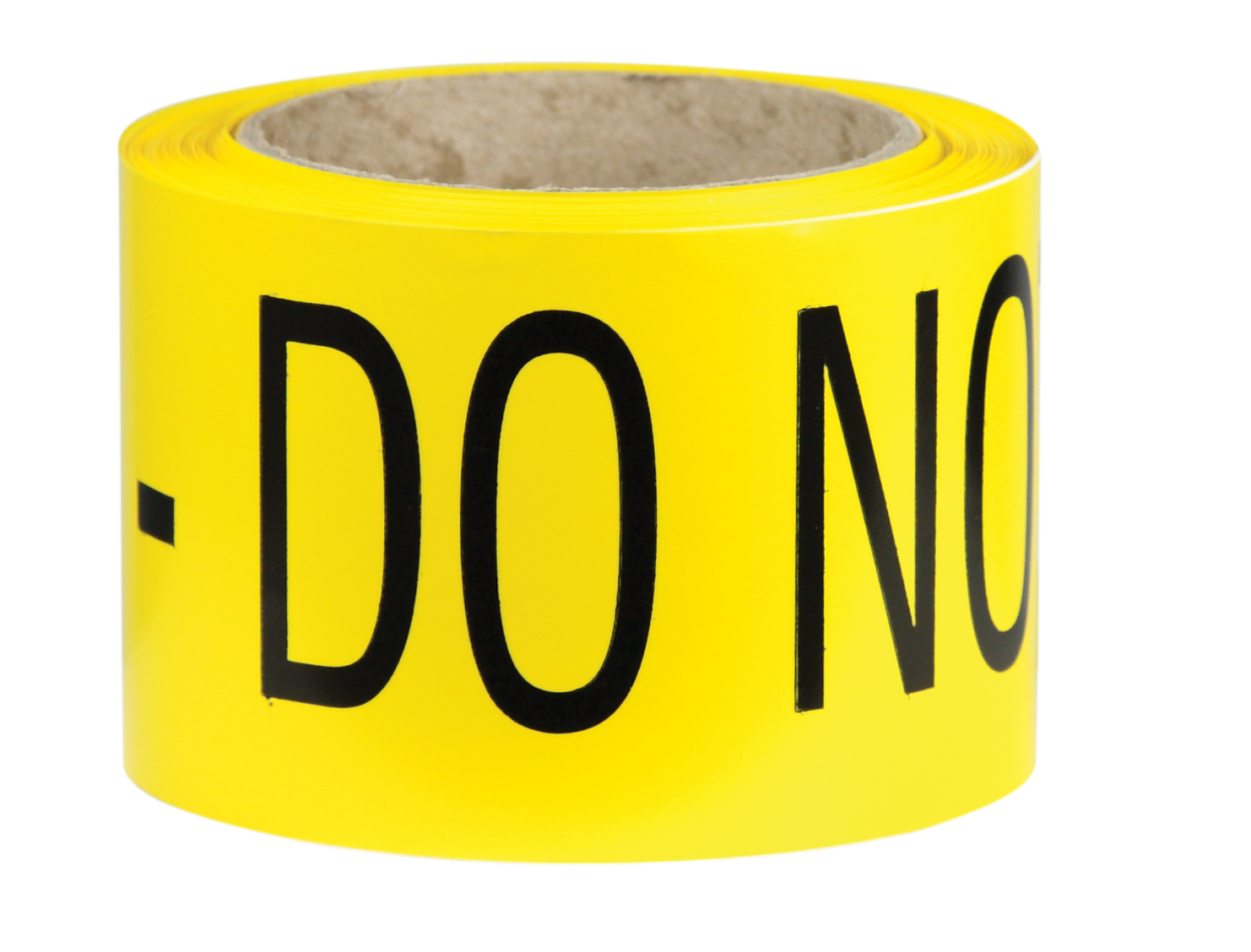 UNIFORM SAFETY 75MM X 50MTR BARRIER TAPE BLACK/YELLOW CAUTION DO NOT E