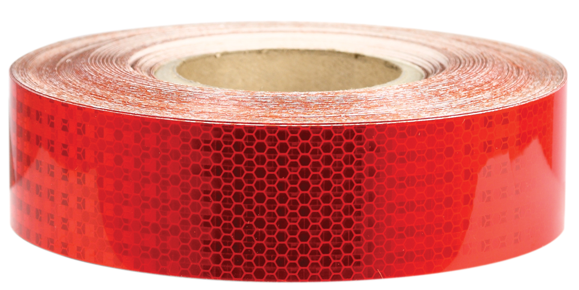 CLASS 1 REFLECTIVE RED ADHESIVE BACKED TAPE 50MM X 45.7M CT5R