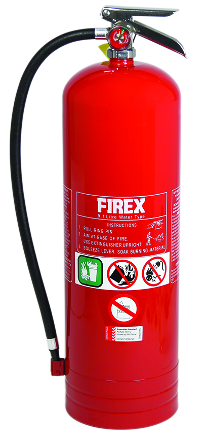 UNIFORM SAFETY 9 LITRE FIRE EXTINGUISHER WATER 