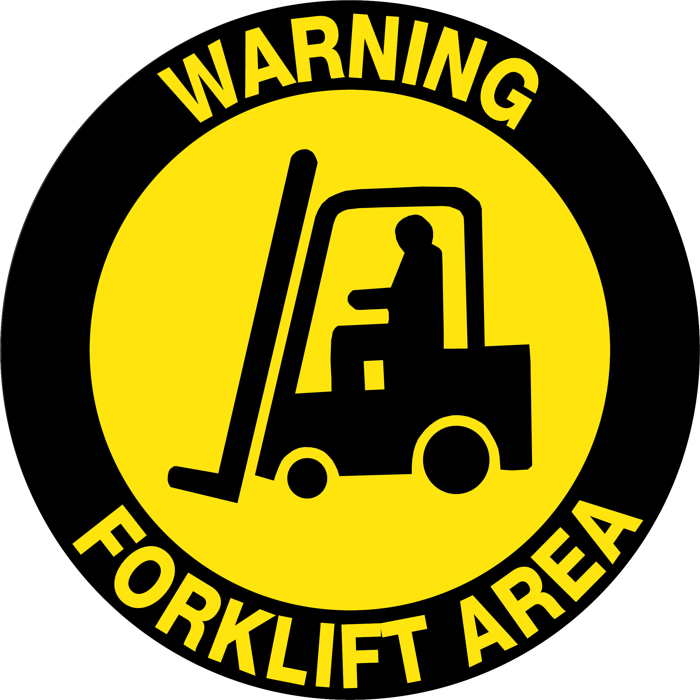 SIGN - WARNING FORKLIFT AREA - SF6-A ( 450MM) 