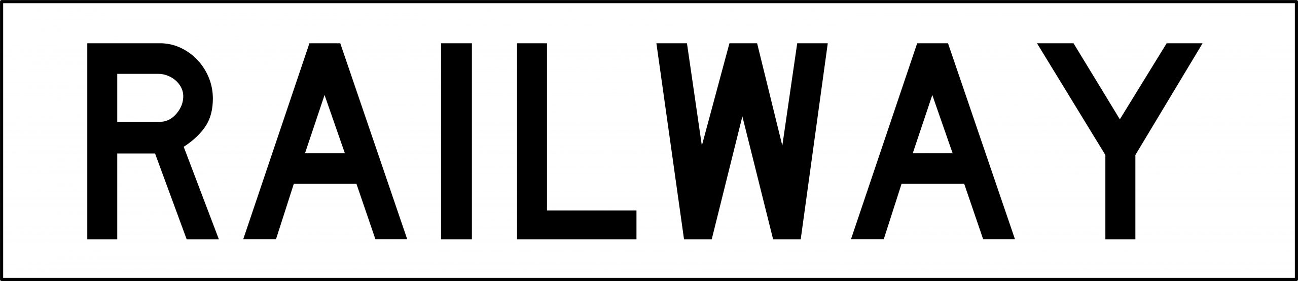 UNIFORM SAFETY 2100X450MM ALUM CL1 REF RAILWAY 