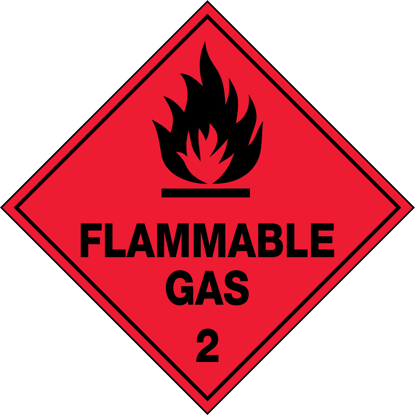 hazchem labels flammable gas 2 uniform safety signs