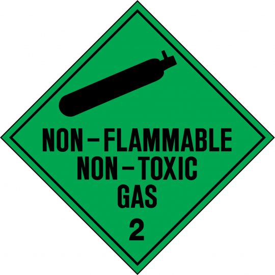 Hazchem Labels Non Flammable Non Toxic Gas 2 Hazchem Signs USS