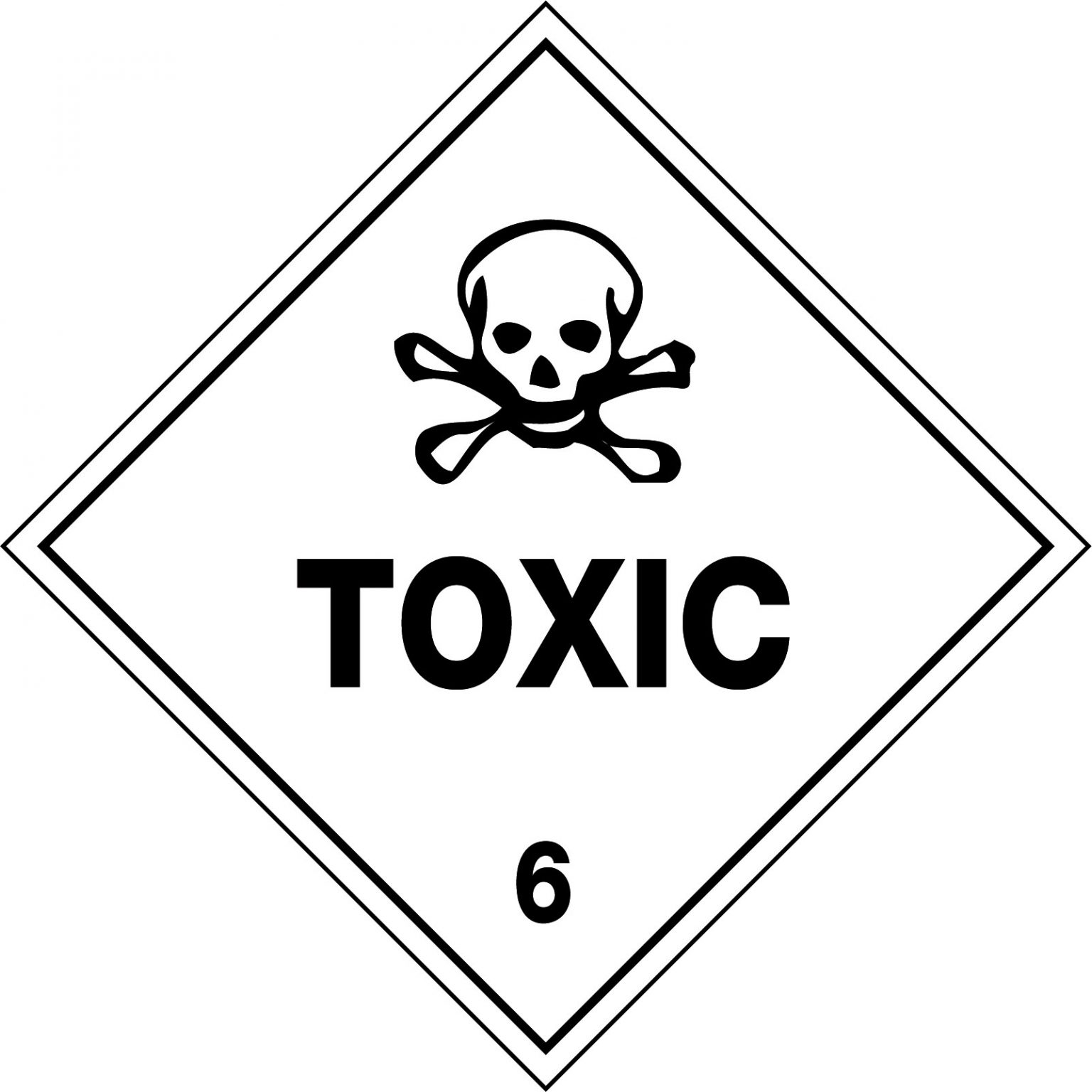 Hazchem Labels - Toxic 6 | Hazchem Signs | USS