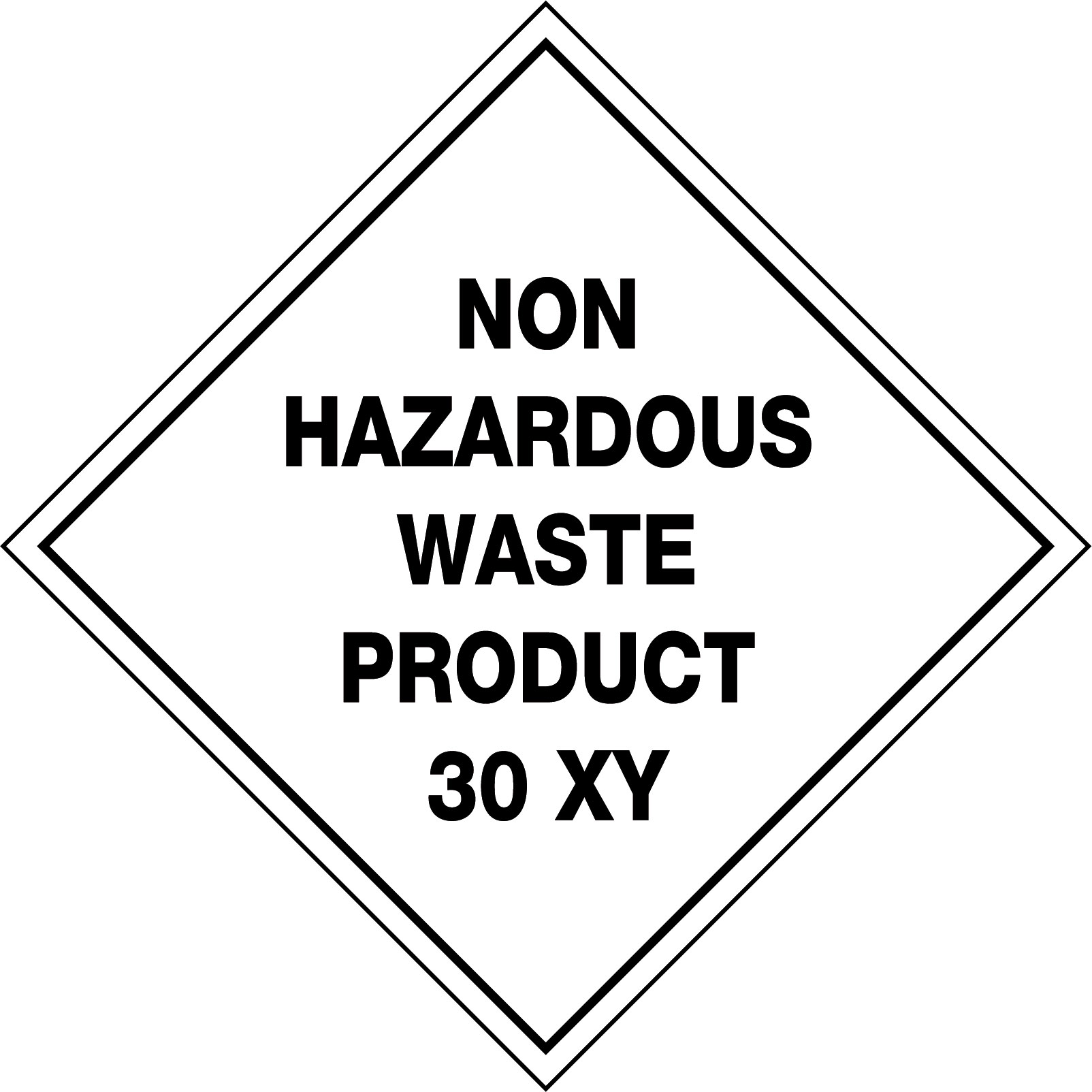 UNIFORM SAFETY 100X100MM SELF ADH 6/PKT NON HAZARDOUS WASTE PRODUCT 30