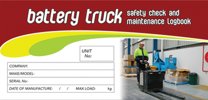 UNIFORM SAFETY LOG BOOK BATT TRUCK SAFETY CHECK LOGBOOK 