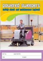 UNIFORM SAFETY LOG BOOK POWERED SWEEPER A5 SIZE 