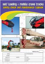 UNIFORM SAFETY LOG BOOK SELF LOADING CRANE TRUCKS A4 