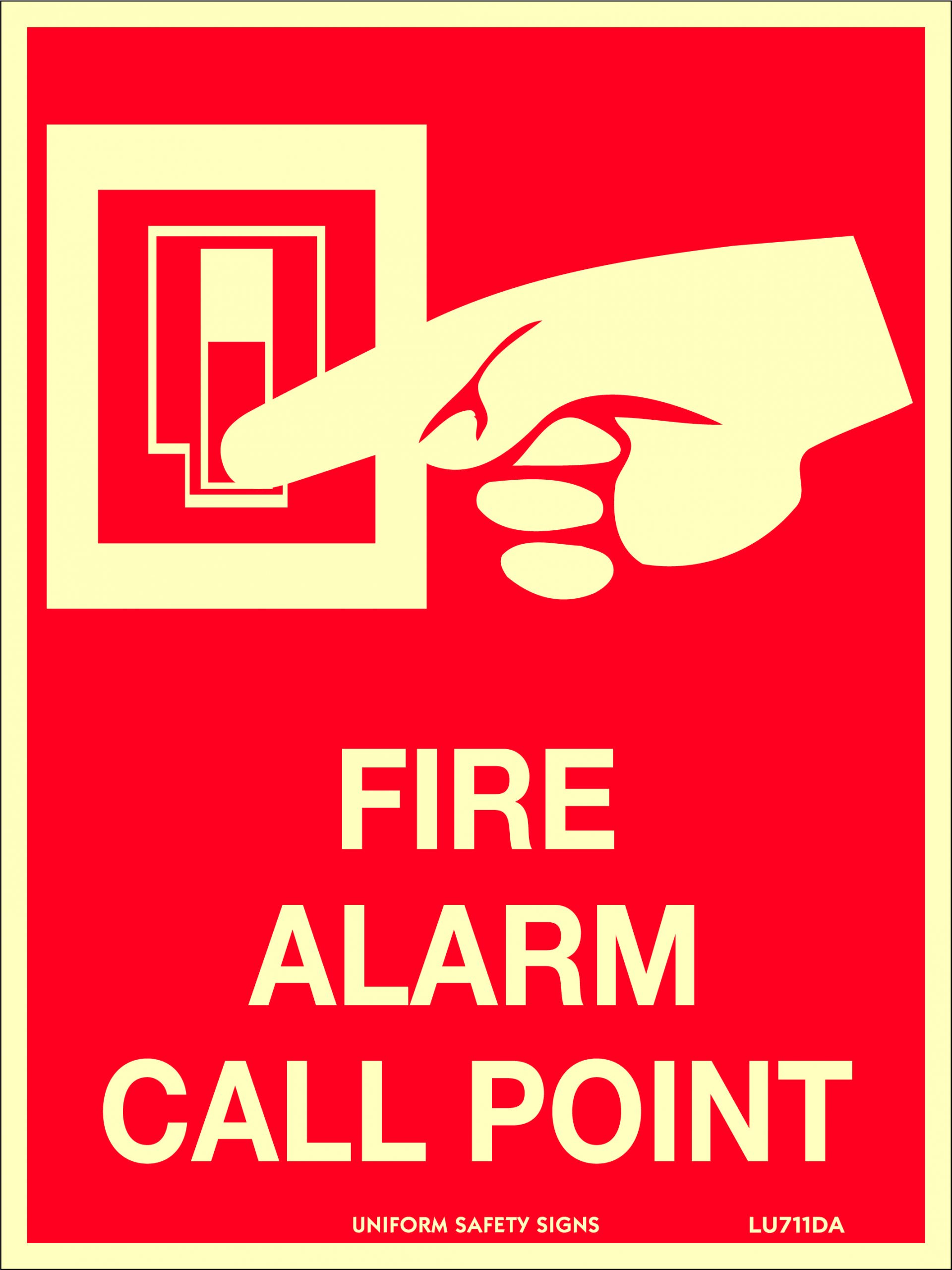 Cartello Adesivo Quadrato Per Attrezzature Antincendio, 100x100 Mm, Colore Rosso