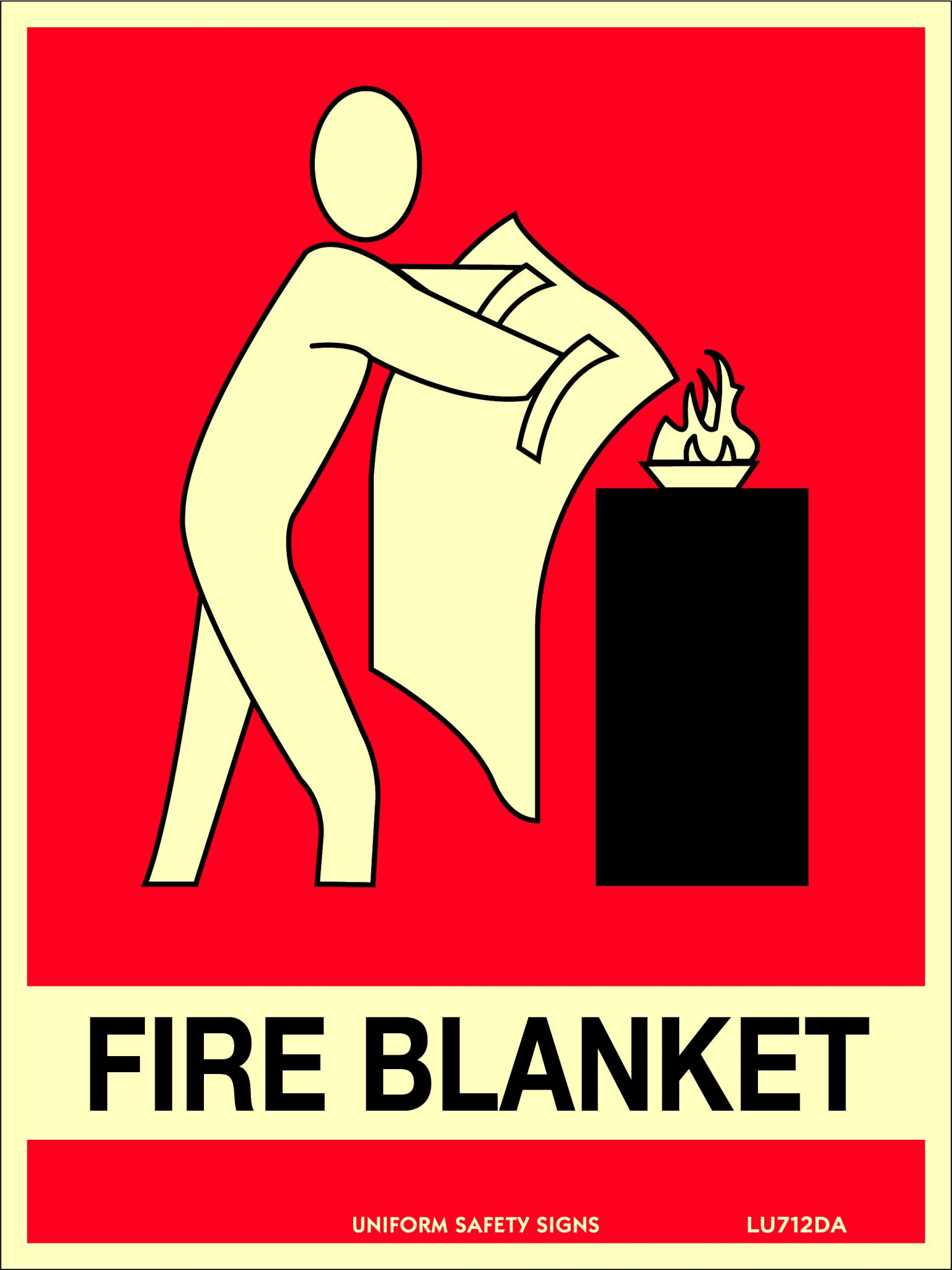 Fire Blanket With Picto Mining USS