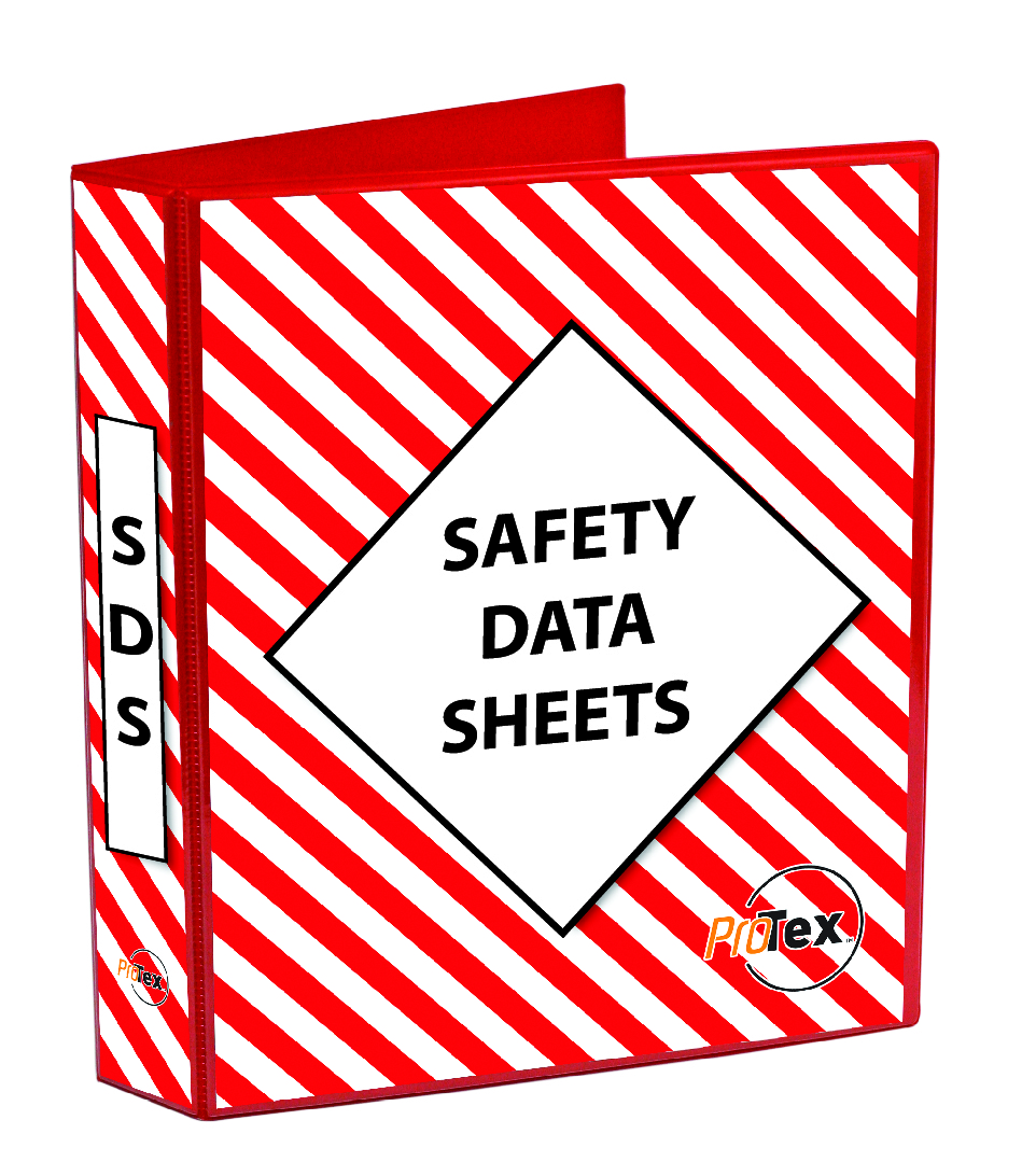 UNIFORM SAFETY SAFETY DATA SHEET BINDER RED/WHITE 