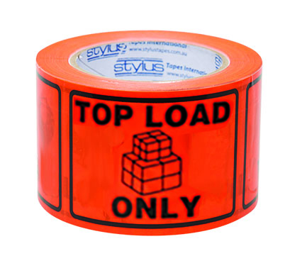 UNIFORM SAFETY 100X75MM PERFORATED PACKING LABELS TOP LOAD ONLYROLL 50