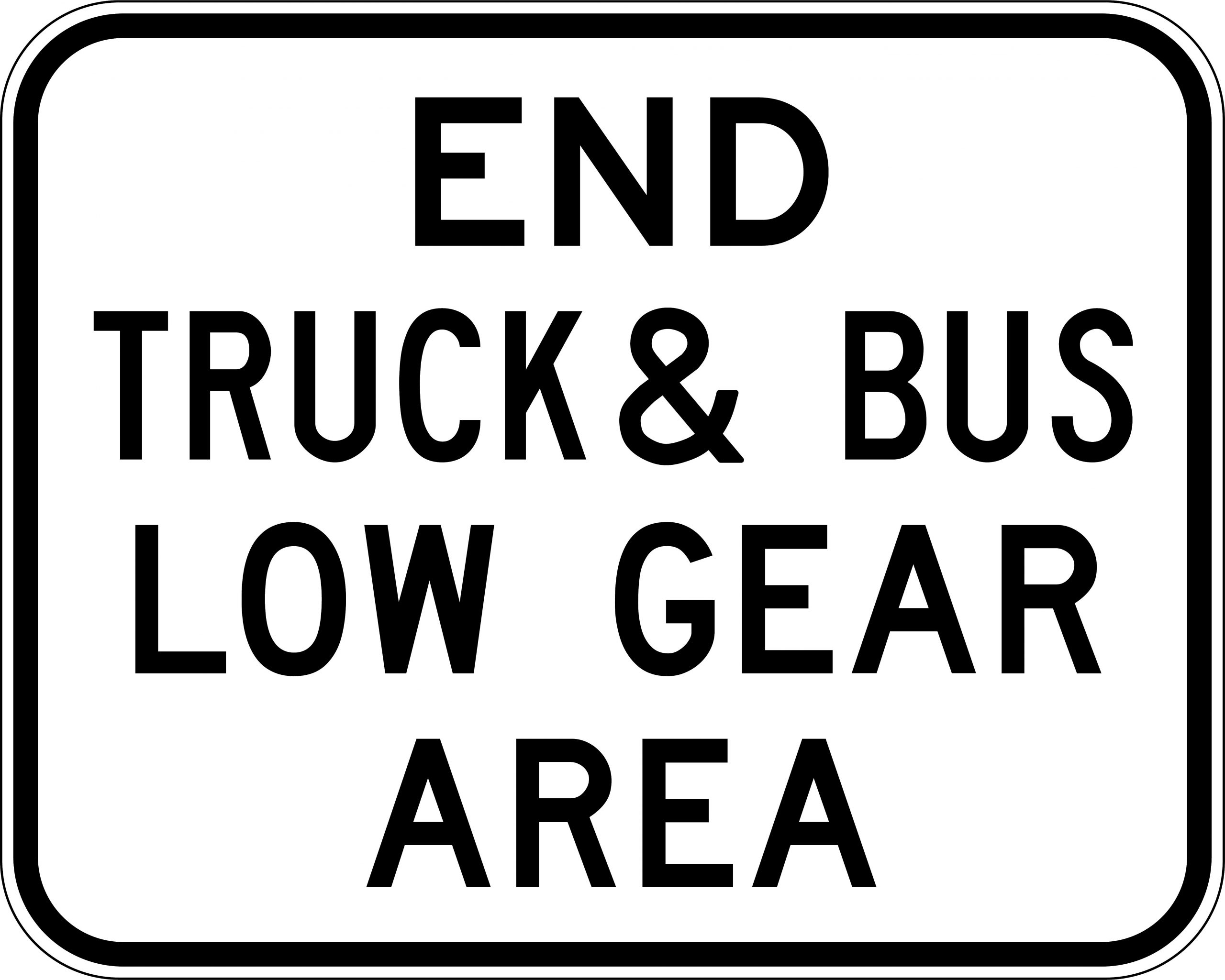 UNIFORM SAFETY 1500X1200MM CL1 ALUM END TRUCK & BUS LOW GEAR AREA