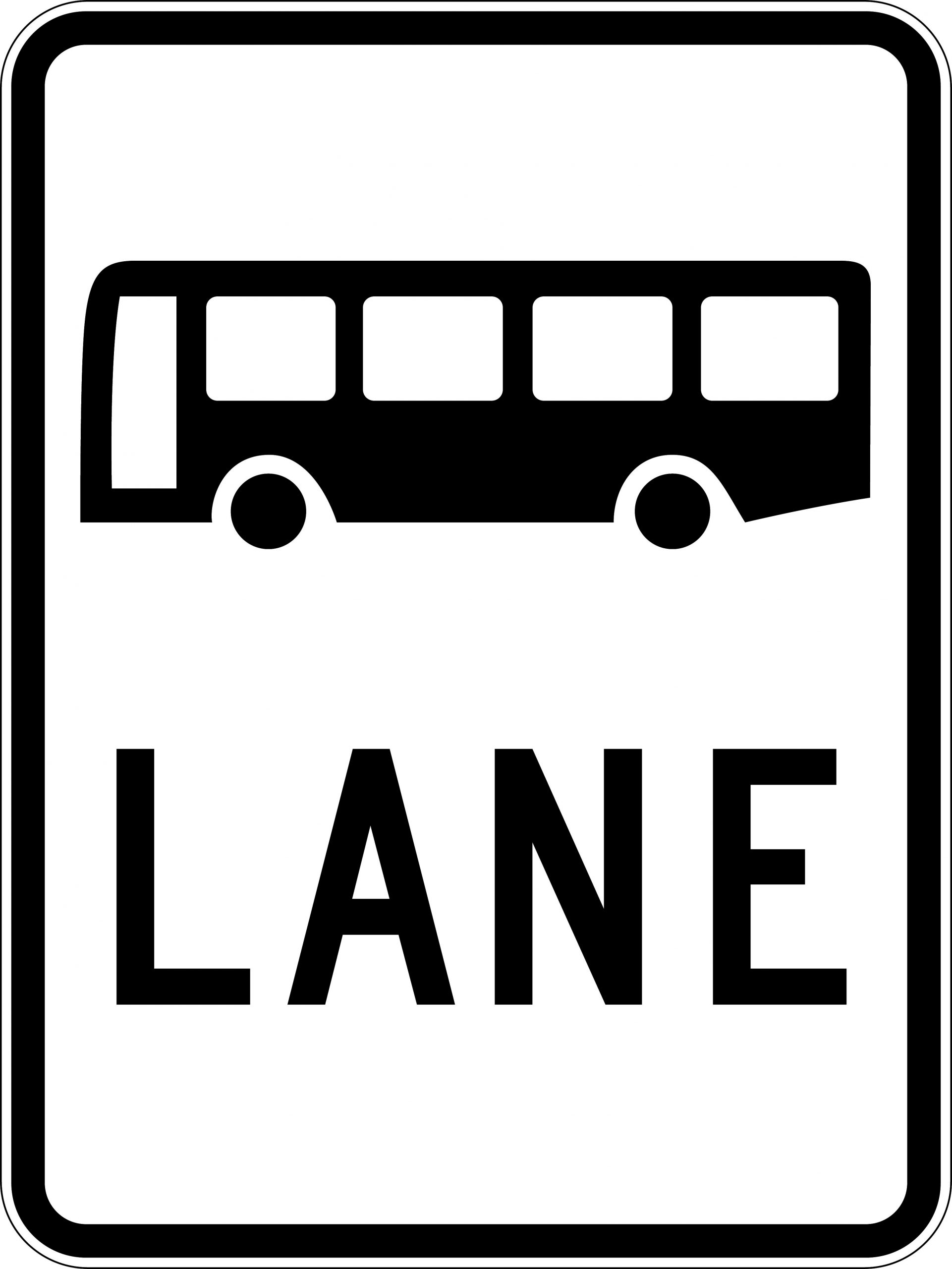 UNIFORM SAFETY 600X800MM CL1 ALUM BUS LANE 