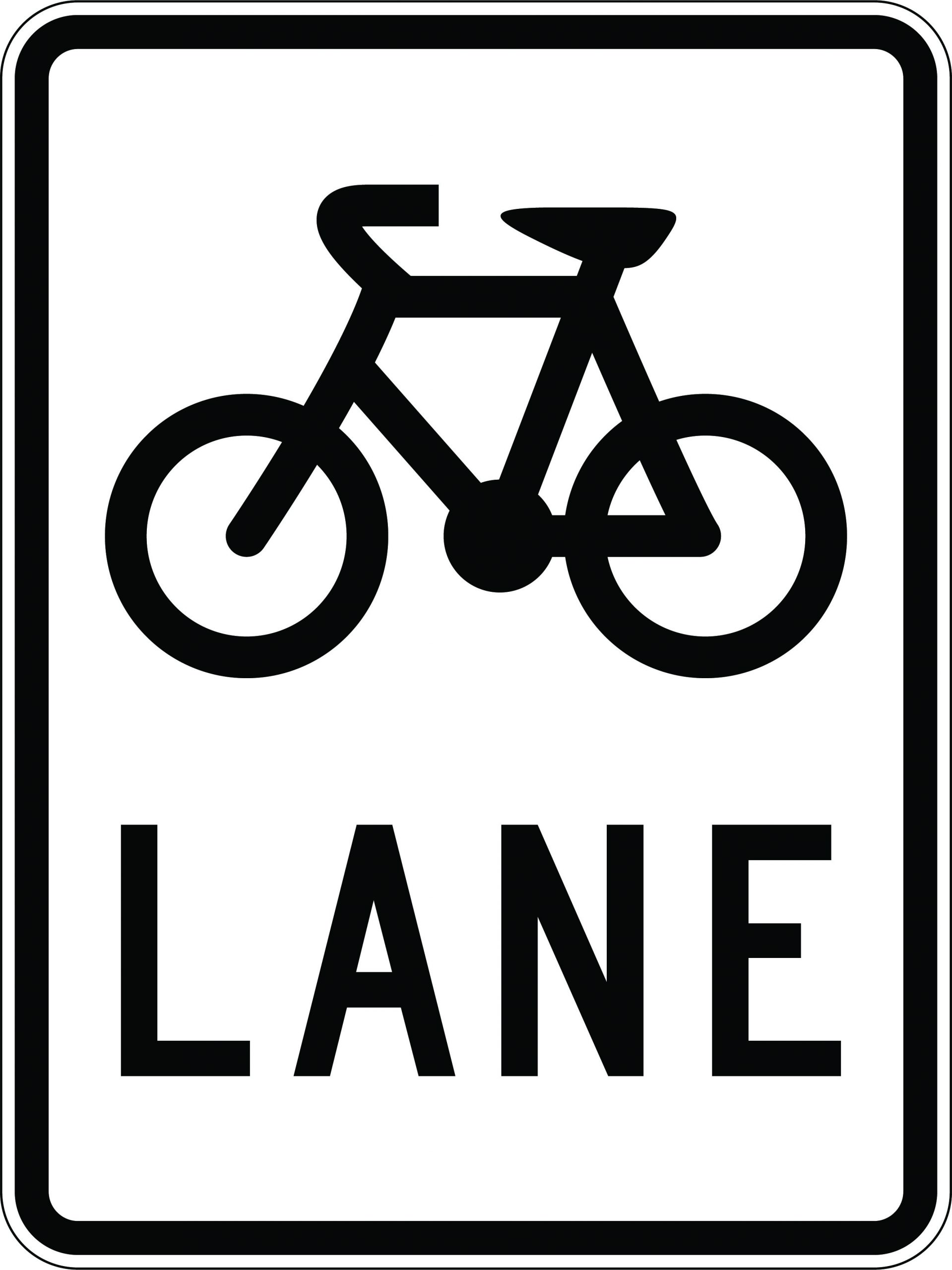 UNIFORM SAFETY 600X800MM CL1 ALUM BICYCLE LANE 