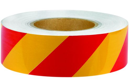 UNIFORM SAFETY 100MM X 45.7MTR CL2 REF TAPE RED/YELLOW 