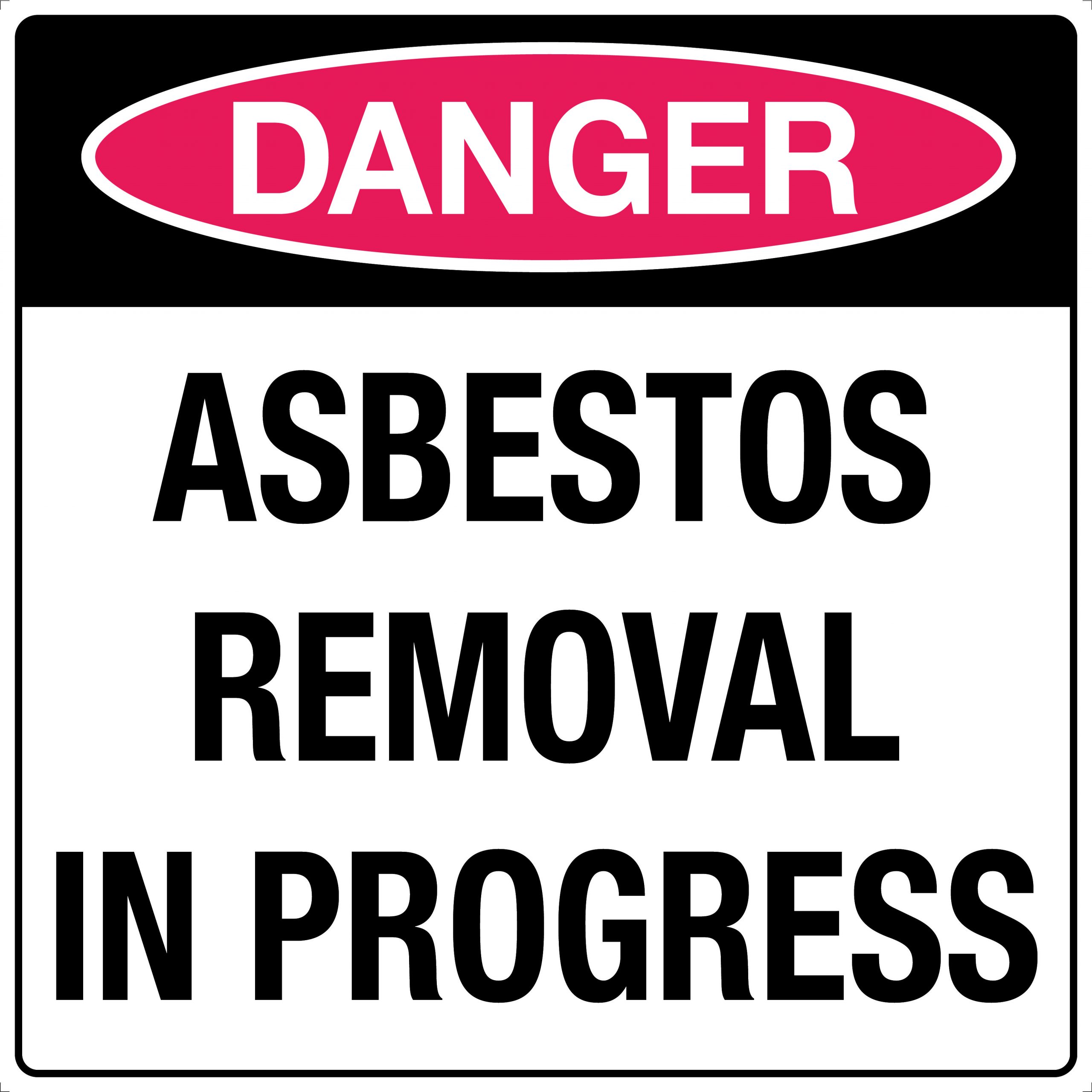 UNIFORM SAFETY 600X600MM CL1 METAL SIGN ONLY DANGER ASBESTOS REMOVAL I