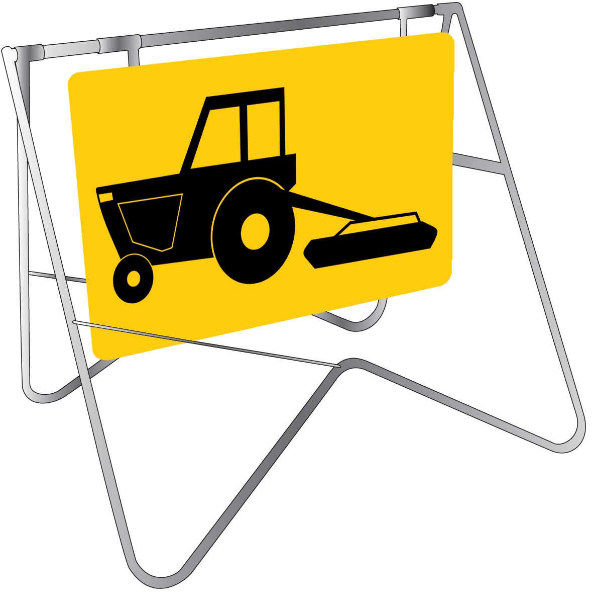 UNIFORM SAFETY 900X600MM CL1 SWING STAND AND SIGN MOWER 