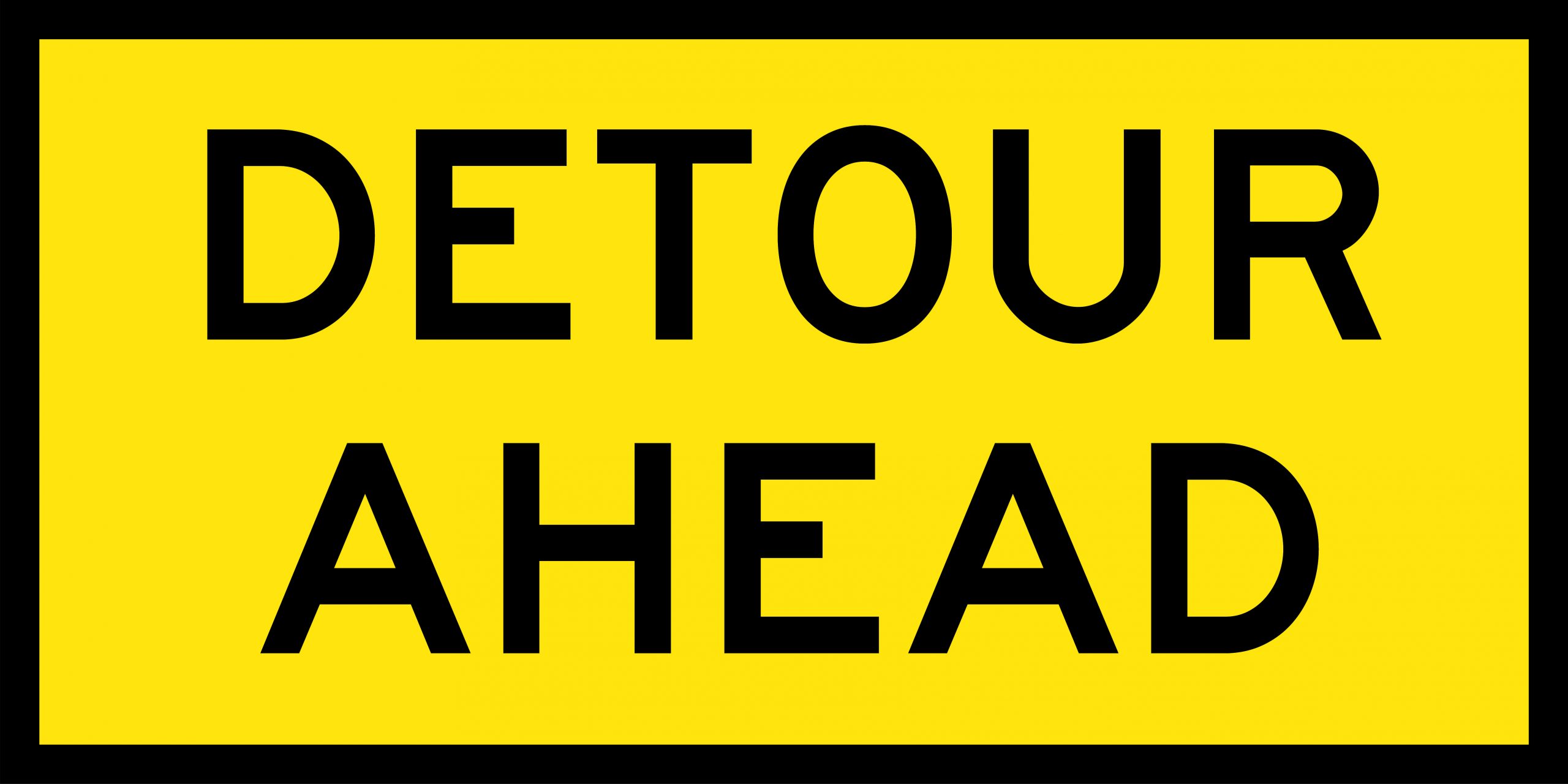 Detour Ahead Boxed Edge Uss