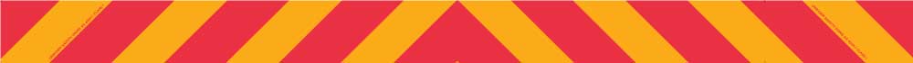 UNIFORM SAFETY 1800X200MM METAL CL2 1 PIECE CANDY STRIPES