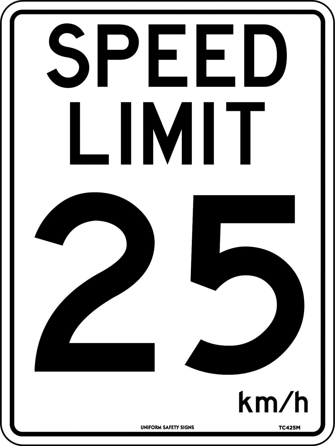 Speed Limit 25 Uniform Safety Signs speed-limit-25-uniform-safety-signs