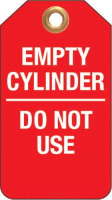 Empty Cylinder Do Not Use | Safety Tags | USS