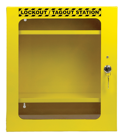 UNIFORM SAFETY 360X410X150MM METAL LOCKABLE L/OUT STATIONWALL MOUNT WI