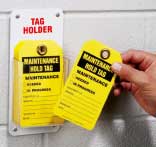 UNIFORM SAFETY TAG HOLDER SINGLE HOLE 