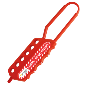 PVC Economy Red Nylon Lockout Hasp (6 Hole) | Lockout Hasps | USS