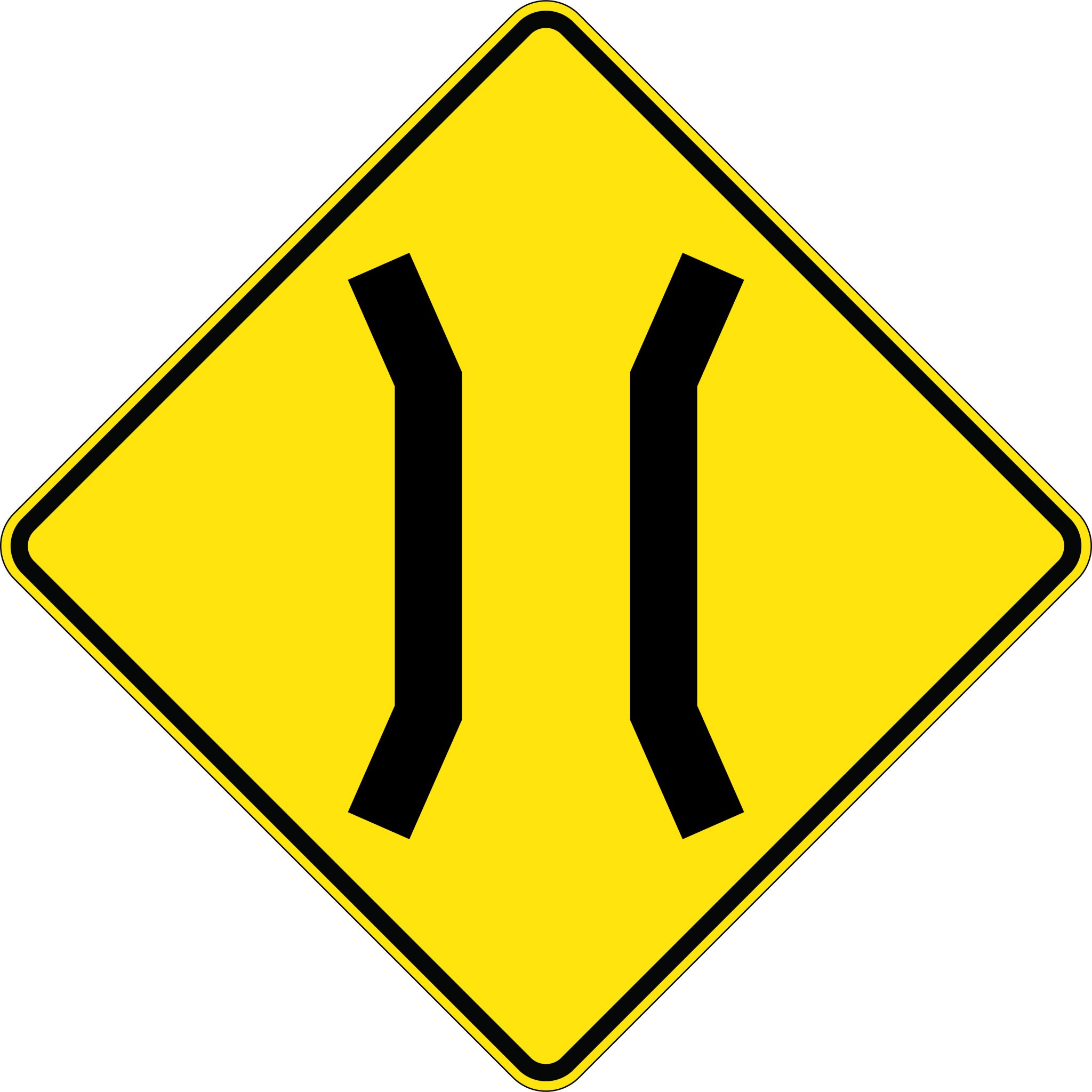 Narrow Bridge Road Signs USS