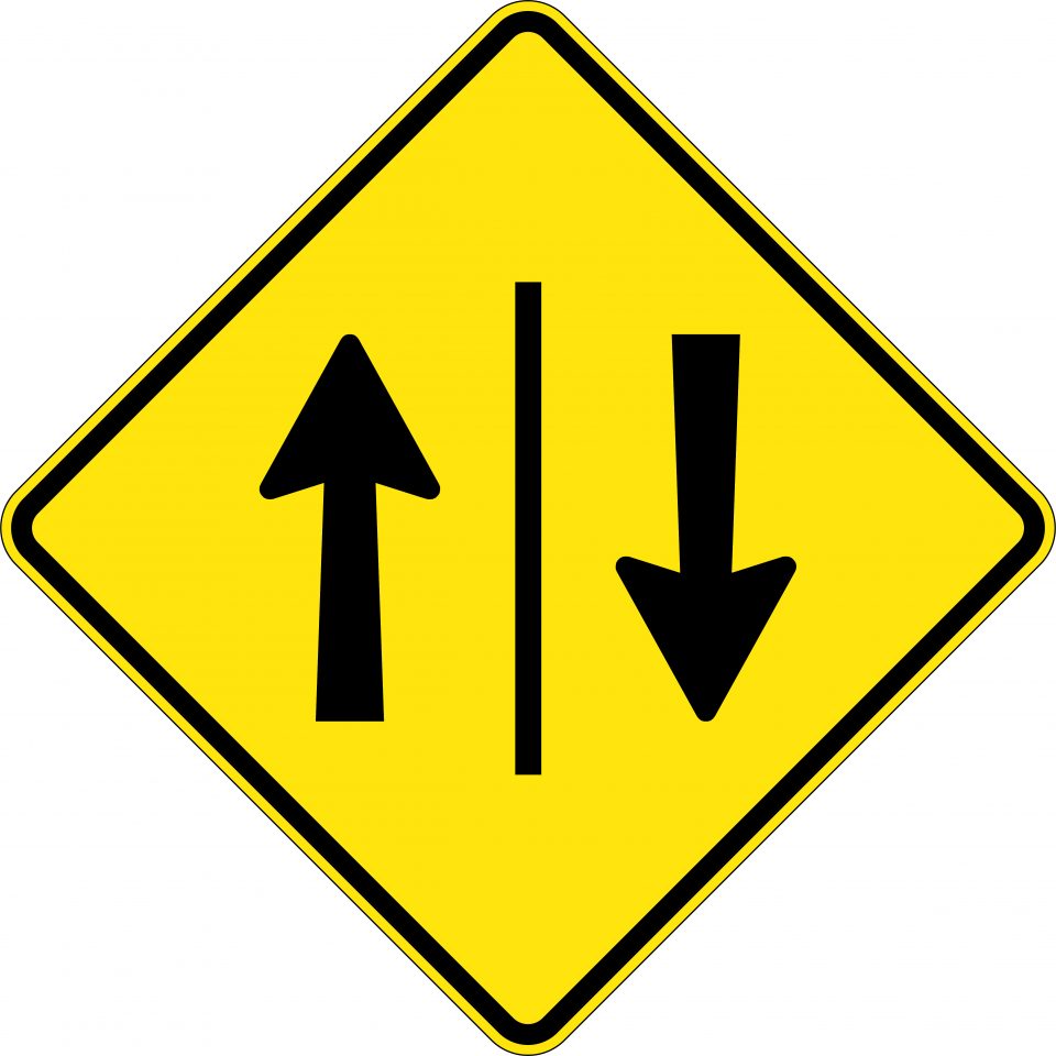 One Lane Each Direction Uniform Safety Signs one-lane-each-direction-uniform-safety-signs