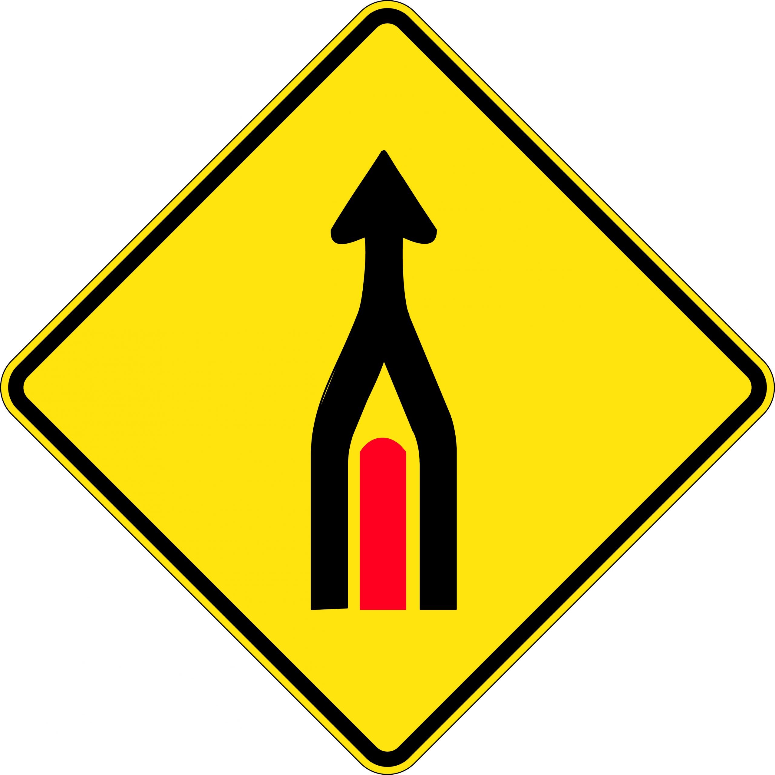 UNIFORM SAFETY 600X600MM ALUM CL1 REF LANES MERGE 